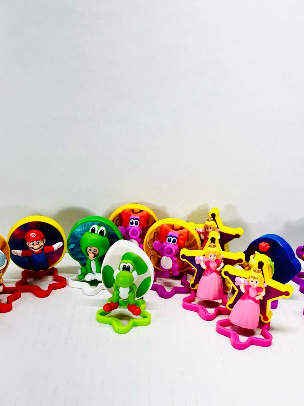 Super Mario Galaxy Happy Meal Lot of 13 Peach, Toad, Mario, Yoshi, Bowser Jr.
